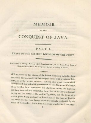 Part I. Tract of the several divisions of the Fleet