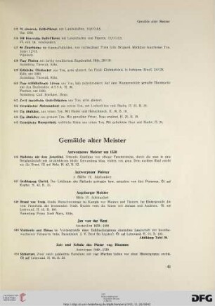 Gemälde alter Meister (Nr. 646-693)