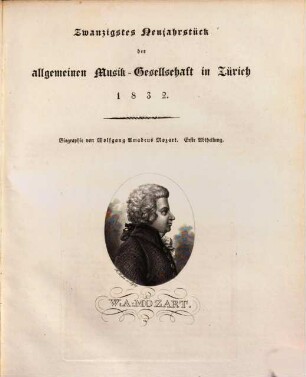 Neujahrstück der Allgemeinen Musik-Gesellschaft in Zürich, 20. 1832