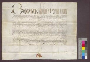 Papst Bonifaz IX. bestätigt die Inkorporation der Pfarrkiche zu Kirchhofen in das Domstift Basel.