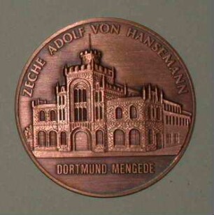 Bronze-Medaille der Zeche Adolf von Hansemann