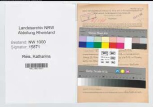 Entnazifizierung Katharina Reis, geb. 24.09.1913 (Hausangestellte)