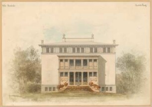 Villa Bleichröder, Berlin-Charlottenburg: Ansicht der Eingangsseite