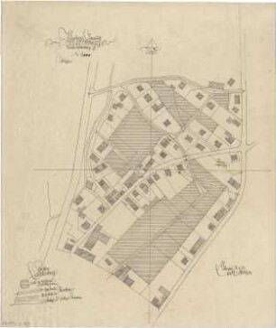 Gsaenger, Gustav; Moosburg - Unteres Gereuth (Bayern); Siedlung Fa. Steinbock - Teilerschließung B (Lageplan)