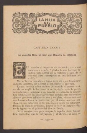 Capítulo LXXXIV - La comedia tiene un final que Rodolfo no esperaba