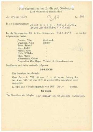 Gapp, Josef