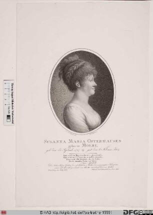 Bildnis Susanna Maria Osterhausen, geb. Mörl