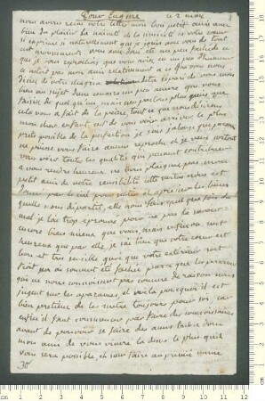 Brief von Marie-Anne Chamisso  und Louis Marie Chamisso  an Eugène de Chamisso