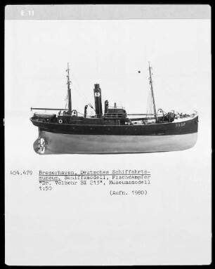 Fischdampfer "Dr. Volbehr BX 213", Museumsmodell