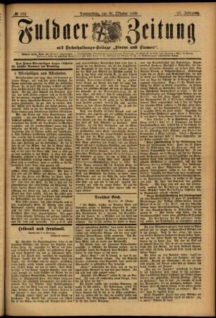 Ausgabe vom Donnerstag, den 31. Oktober 1895.