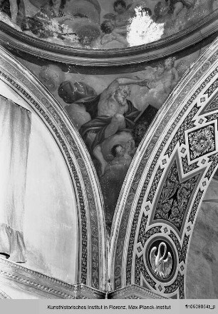 Kuppelausmalung mit Christus, Maria, Maria Magdalena und den Evangelisten