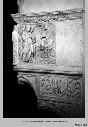 Grabmal des Patriarchen Gastone della Torre : Reliefs der Schauseite