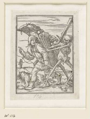 Krämer, aus: Symphorien Barbier, Les images de la mort, Lyon 1562, C 5 recto