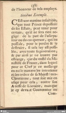 Sixiême Exemple