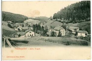 Niederpöbel. Blick auf Niederpöbel