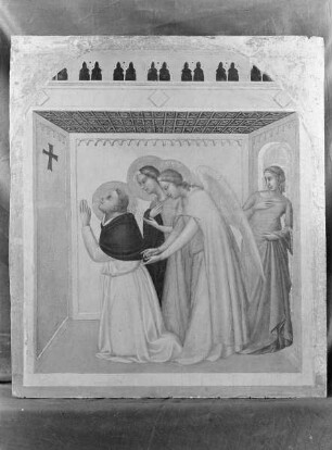 Predella — Die Versuchung des heiligen Thomas von Aquino