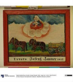 Exvoto Joseph Zauner 1842.