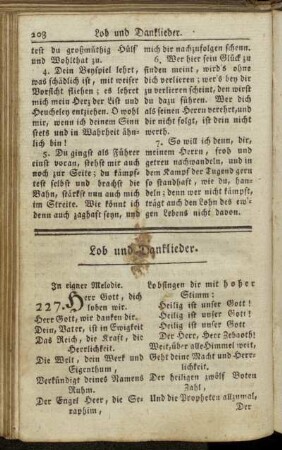 Lob und Danklieder.