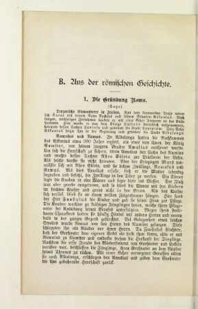 B. Aus der römischen Geschichte