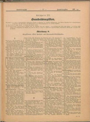 Abschnitt XII. Handelsregister.