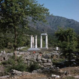 Samothrake. Hieron und Temenos. Heiligtum. Hieron und Temenos von Nordwesten