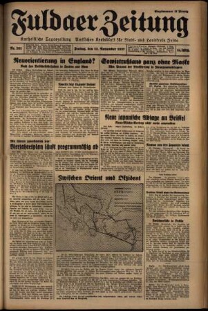 Ausgabe vom Freitag, den 12. November 1937.