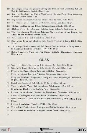 Glas (Nr. 168-184)