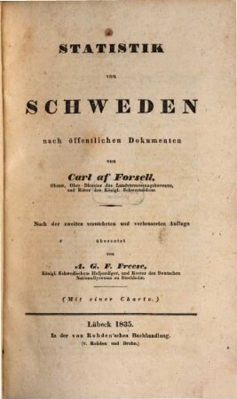 Statistik von Schweden, nach öffentlichen Dokumenten