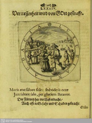 LXXXIV. Vermessenheit wird von Gott gestrafft