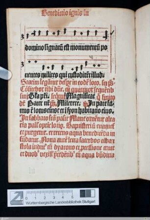 Benedictio ignis in sabbato pasce