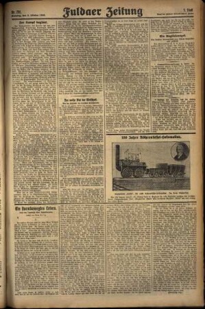 Dritte Ausgabe vom Samstag, den 05. Oktober 1929.