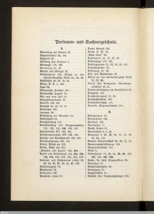 Personen- und Sachverzeichnis