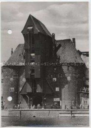 Danzig, Krantor an der Langen Brücke