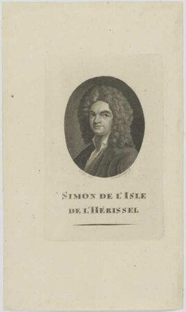 Bildnis des Simon de l'Isle de l'Hérissel