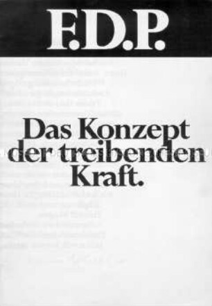 Wahlwerbung der FDP zur Bundestagswahl 1969