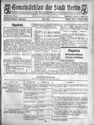 1924,33: Nr. 33, 17. August 1924
