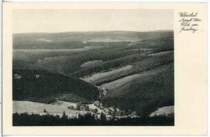 Wildenthal. Blick vom Auersberg auf Wildenthal