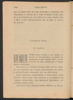 Capítulo [XXVII] - Sor Lorenza