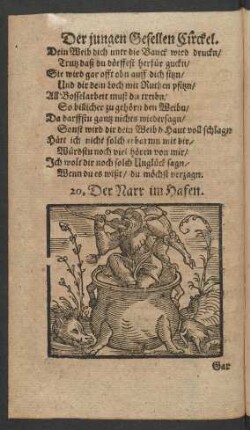 [Der Narr im Hafen.]