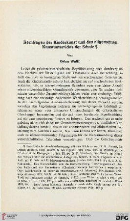 26: Kernfragen der Kinderkunst und des allgemeinen Kunstunterrichts der Schule