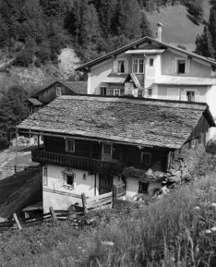 Kärnten. Wohnhaus (vielleicht im Lesachtal)