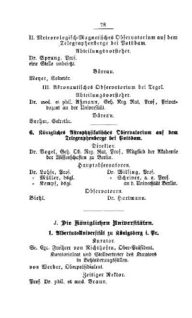 Die Königlichen Universitäten