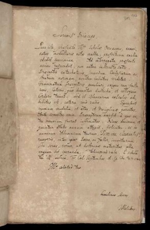 Prüfungsberich; unterzeichnet von J. Melideus?; mit Vermerk des Landgrafen; 1615 Sep. 1