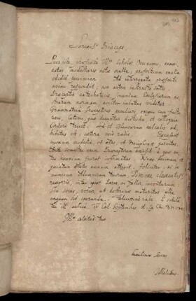 Prüfungsberich; unterzeichnet von J. Melideus?; mit Vermerk des Landgrafen; 1615 Sep. 1