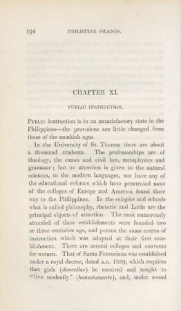 Chapter XI. Public instruction