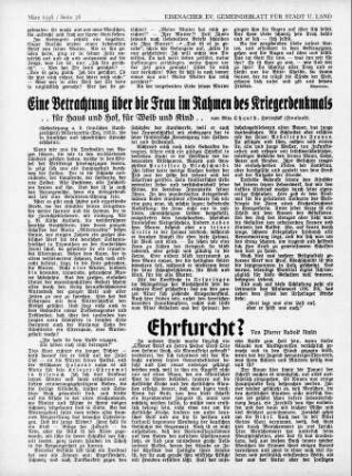 Ehrfurcht / Rudolf Nitzsch