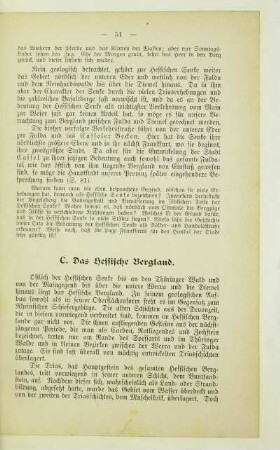 C. Das Hessische Bergland