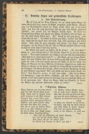 C. Deutsche Sagen und geschichtliche Erzählungen