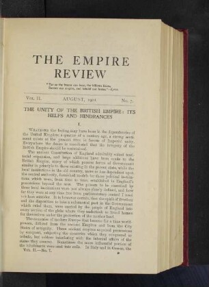 Vol. II. August, 1901. No. 7.