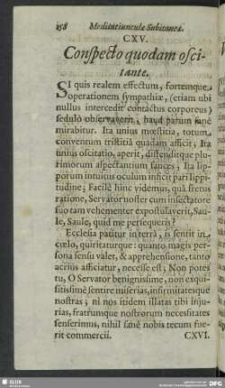 CXV. Conspecto quodam oscitante